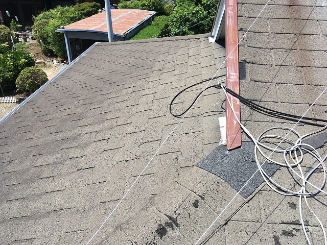 アスファルトシングル屋根の調査